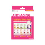 <b>Dermal</b><br> Anti-Aging Collagen Essence Masks Assorted Sheet Mask<br>(10 Sheets)</br>